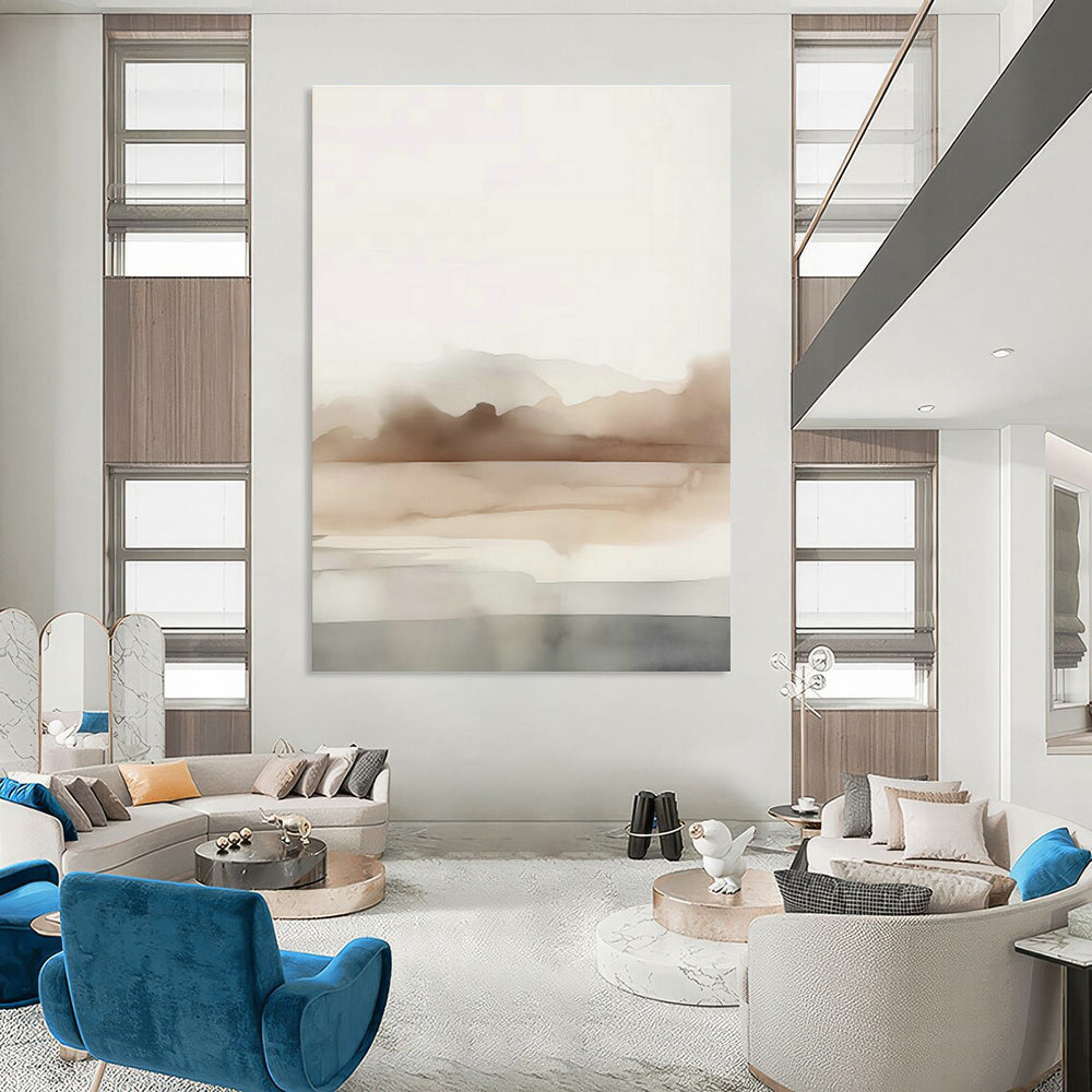Immense Custom Abstract Paintings for Living Room Cathedral Ceilings & Cottage Dining Porches DLZ0724