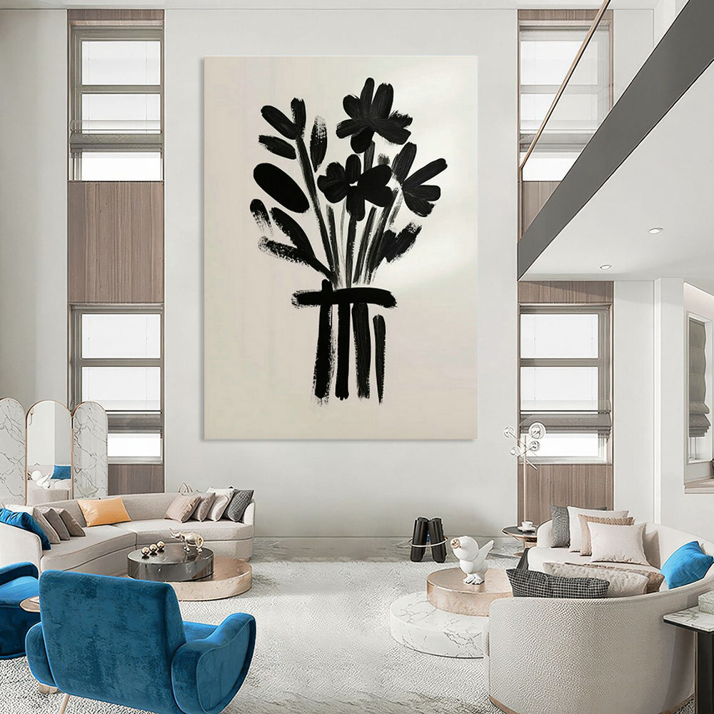 Grand - Scale Custom Abstract Paintings for Living Room Coffee Tables & Office Reception Desks DLZ0691