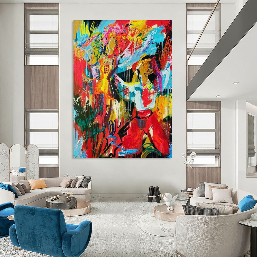 Stupendous Custom-Molded Hand Painted Abstract Art for Office & Dining Room DLZ2104