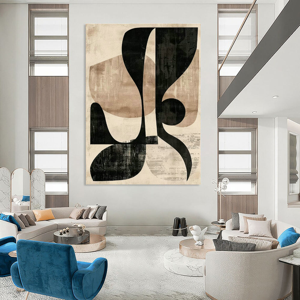 Custom - Designed Hand - Painted Abstract Art for Bedroom Walk - in Closets & Cottage Hallways DLZ0578