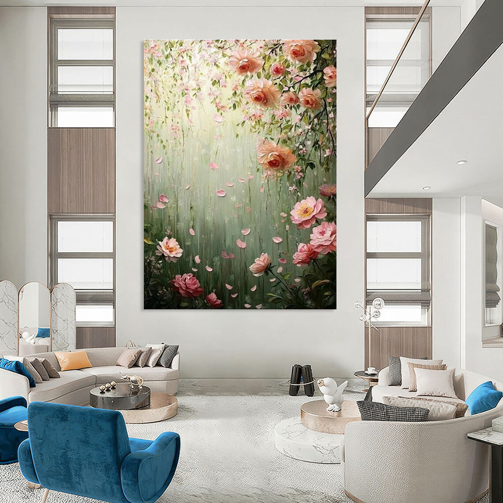 Colossal Custom-Sized Hand Painted Abstract Wall Art for Cottage & Entryway DLZ2253