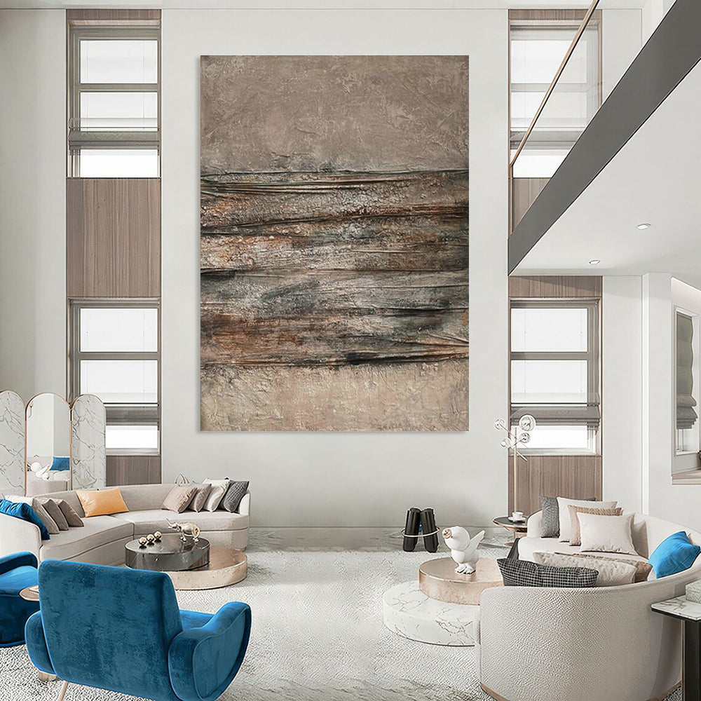 Oversized Custom Hand-Painted Abstract Art for Cottage Kitchen Pantry and Office Supply Closet DLZ1865