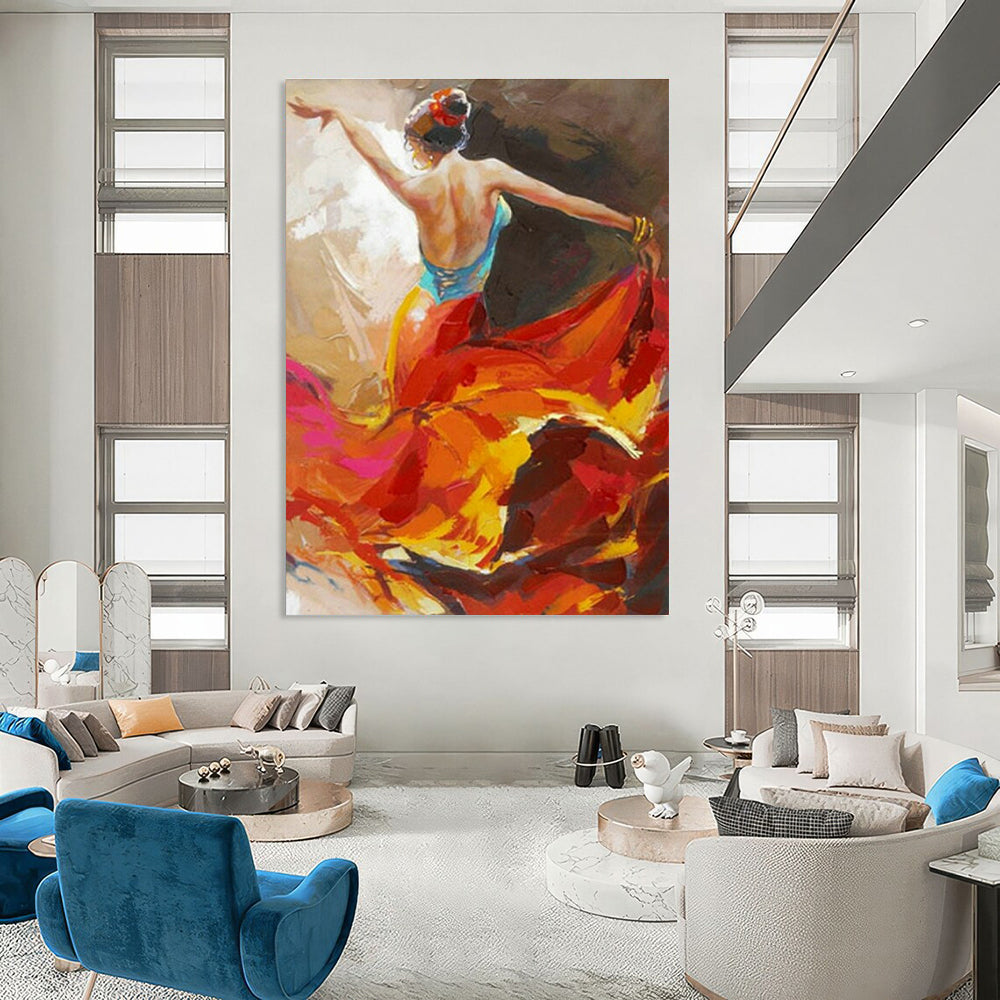 Large Hand Painted Abstract Art for Bedroom & Hallway DLZ2016