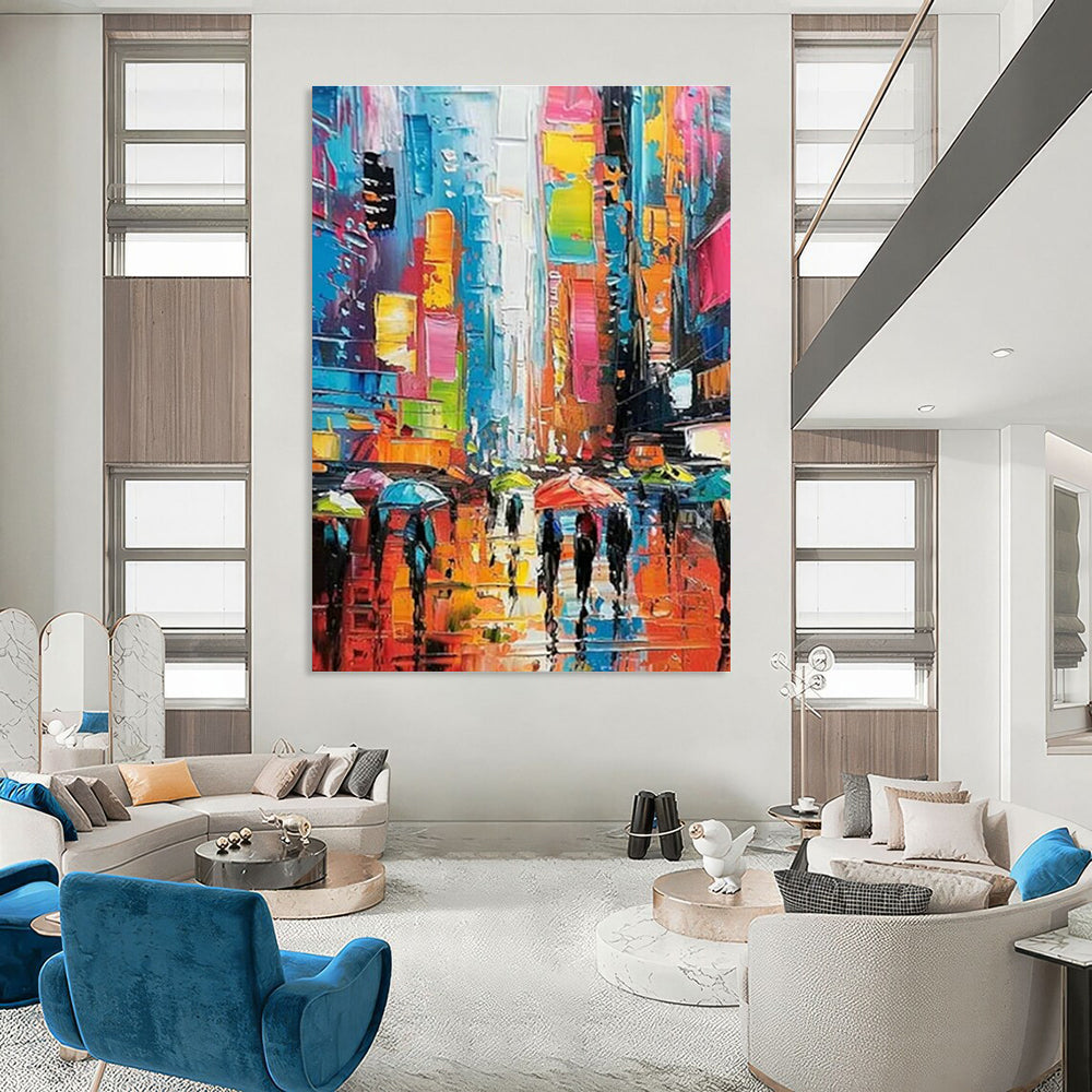 Original Handmade Abstract Painting for Dining Room and Cottage Office DLZ1555