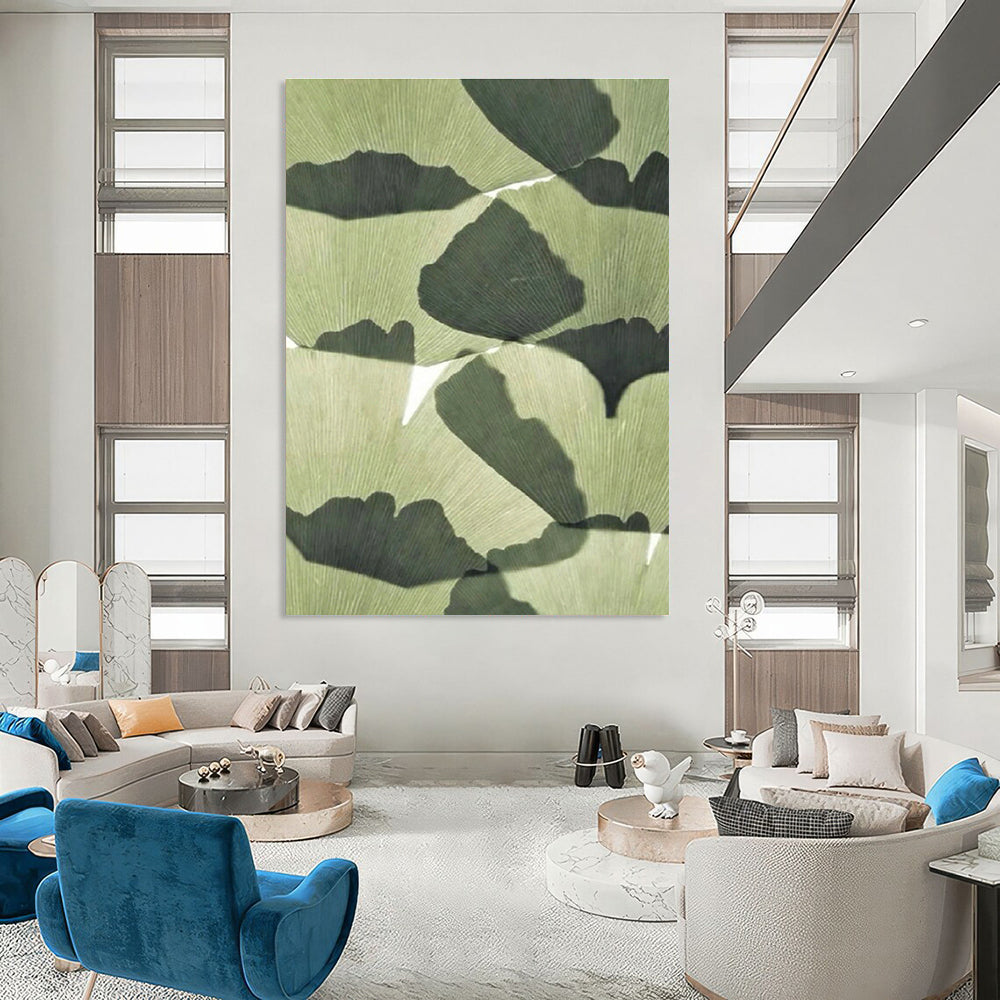 Monumental Custom Abstract Mural for Dining Room & Entryway DLZ1077