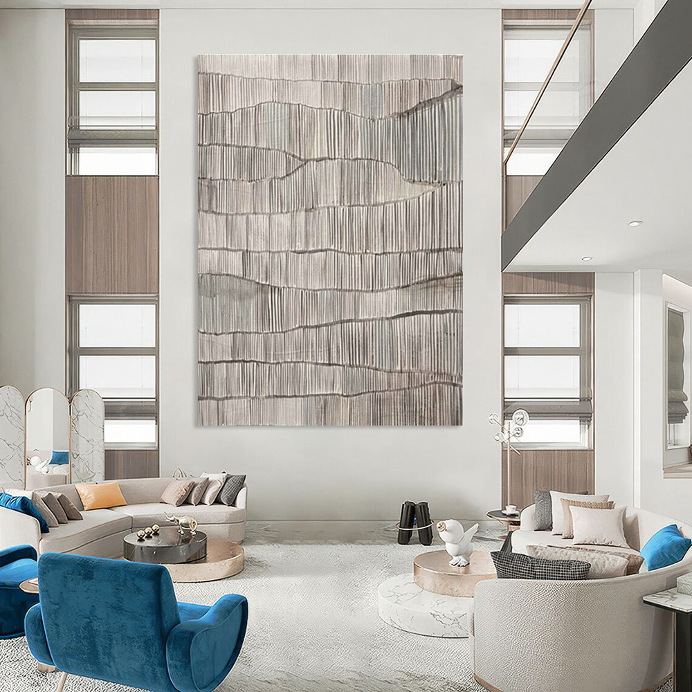 Original Handmade Abstract Canvas for Hallway and Cottage Dining Room DLZ1595