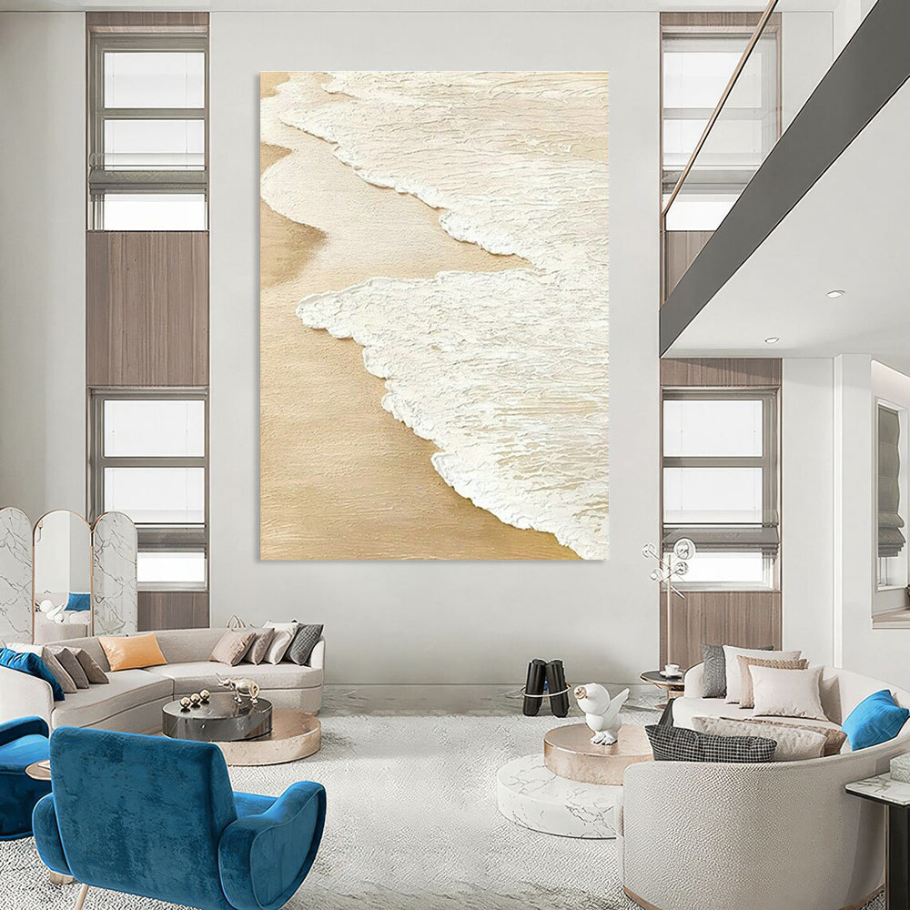 Extra-large Custom Handmade Abstract Painting for Bedroom Wardrobe Interior Wall and Dining Room Side Table Wall DLZ2004