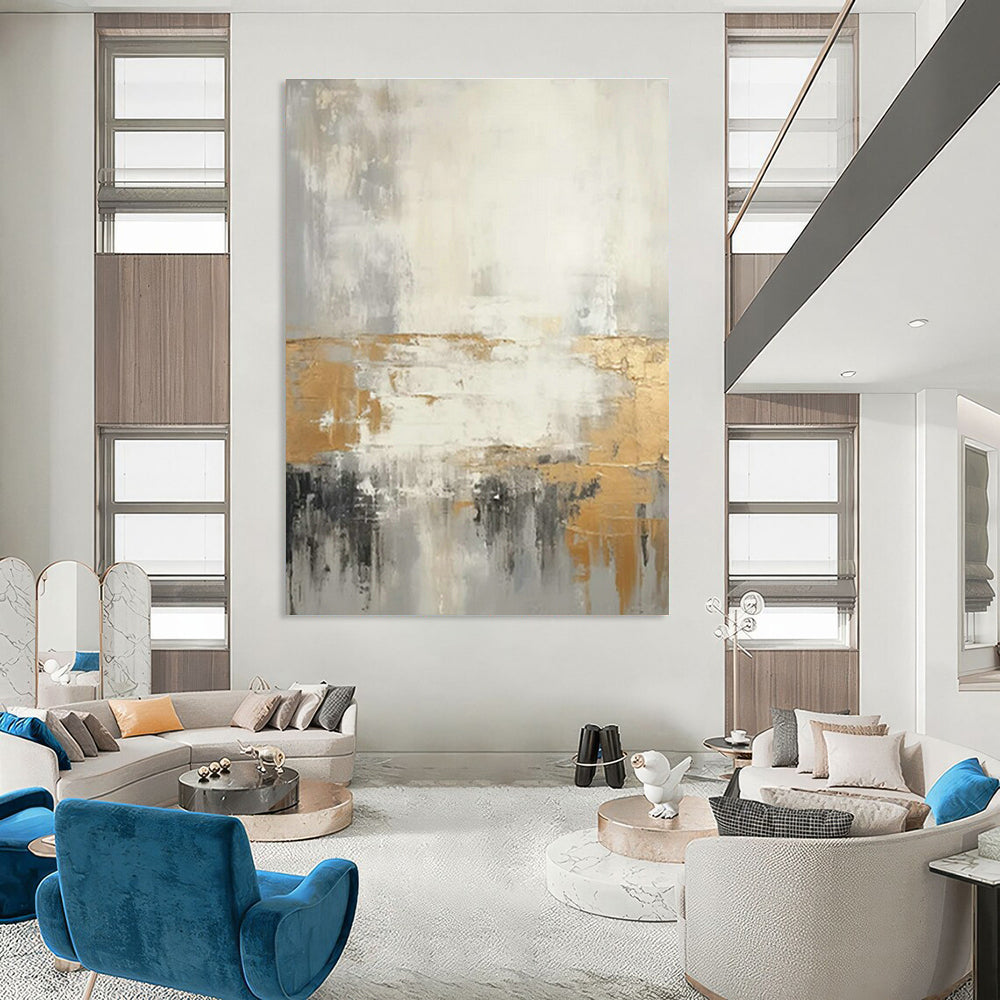 Large Custom Handmade Abstract Canvas for Cottage Bedroom Dresser Mirror Wall & Living Room Console Table Wall DLZ1742
