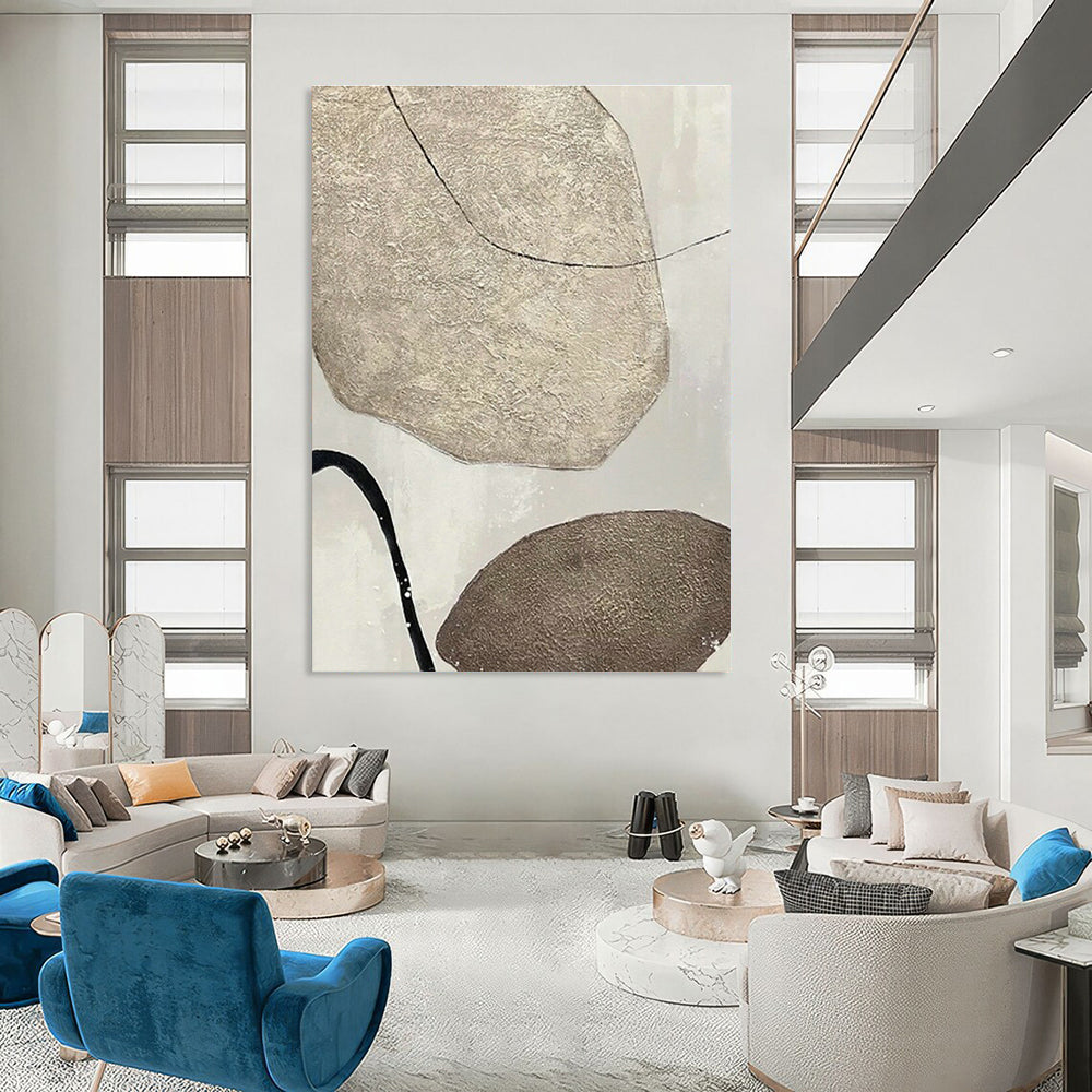 Oversized Custom Abstract Painting for Office & Entryway DLZ1328