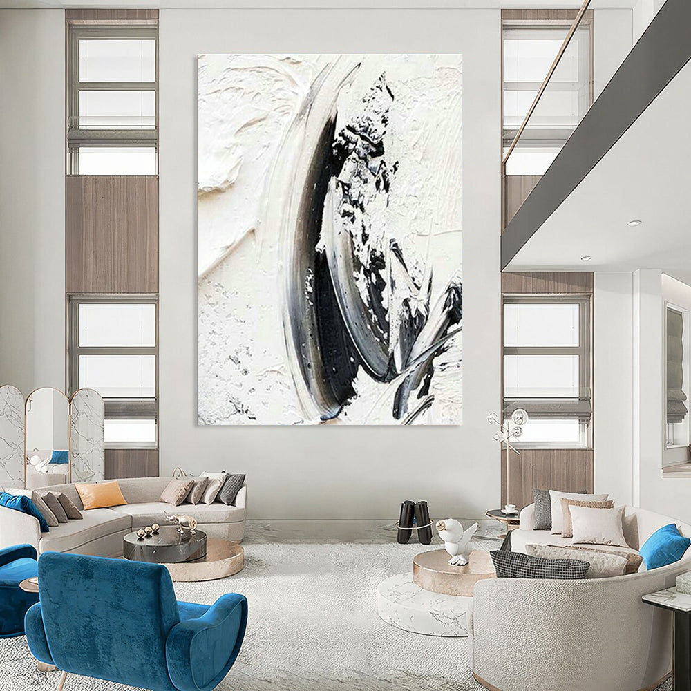 Original Hand-Painted Abstract Canvas for Living Room and Cottage Entryway DLZ1570