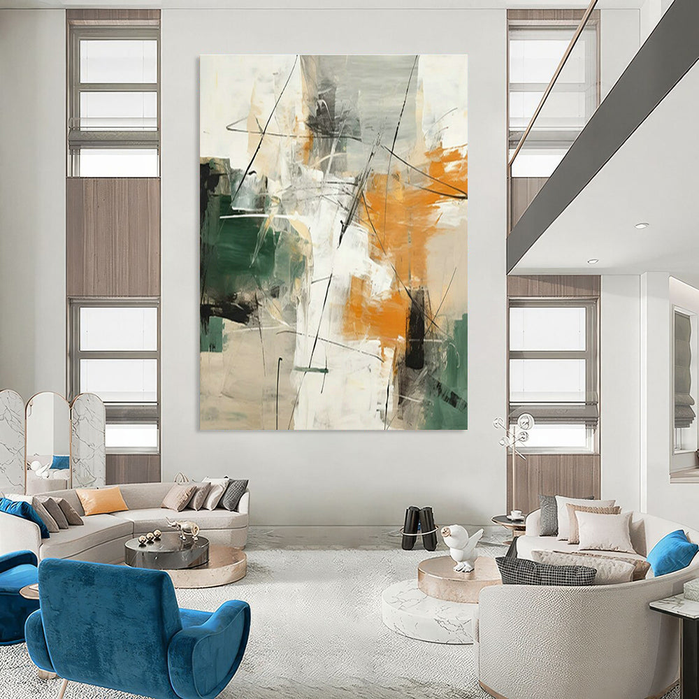 Hand-Crafted Abstract Wall Decor for Cottage Bedroom Jewelry Armoire Wall and Living Room Media Console Wall DLZ1726