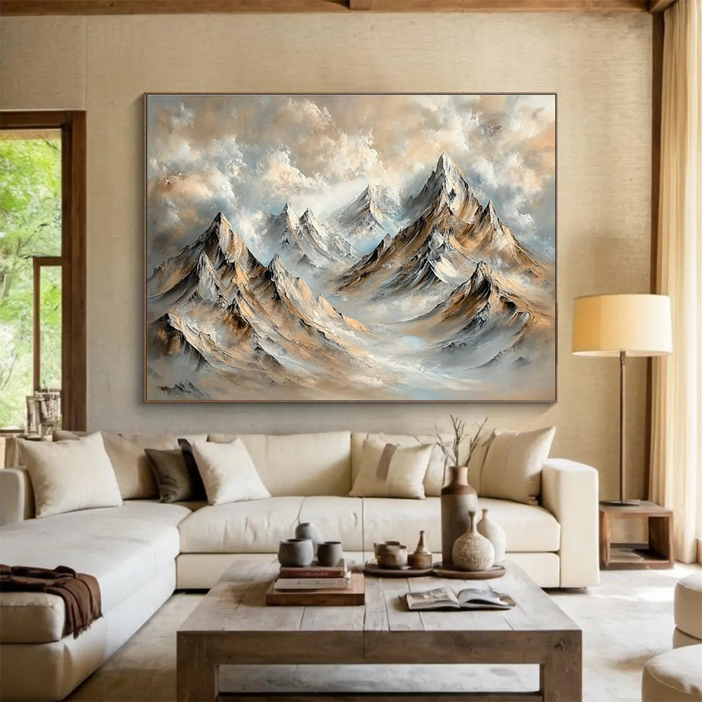 Mountain Landscape Impressionist Abstract Painting DYP077