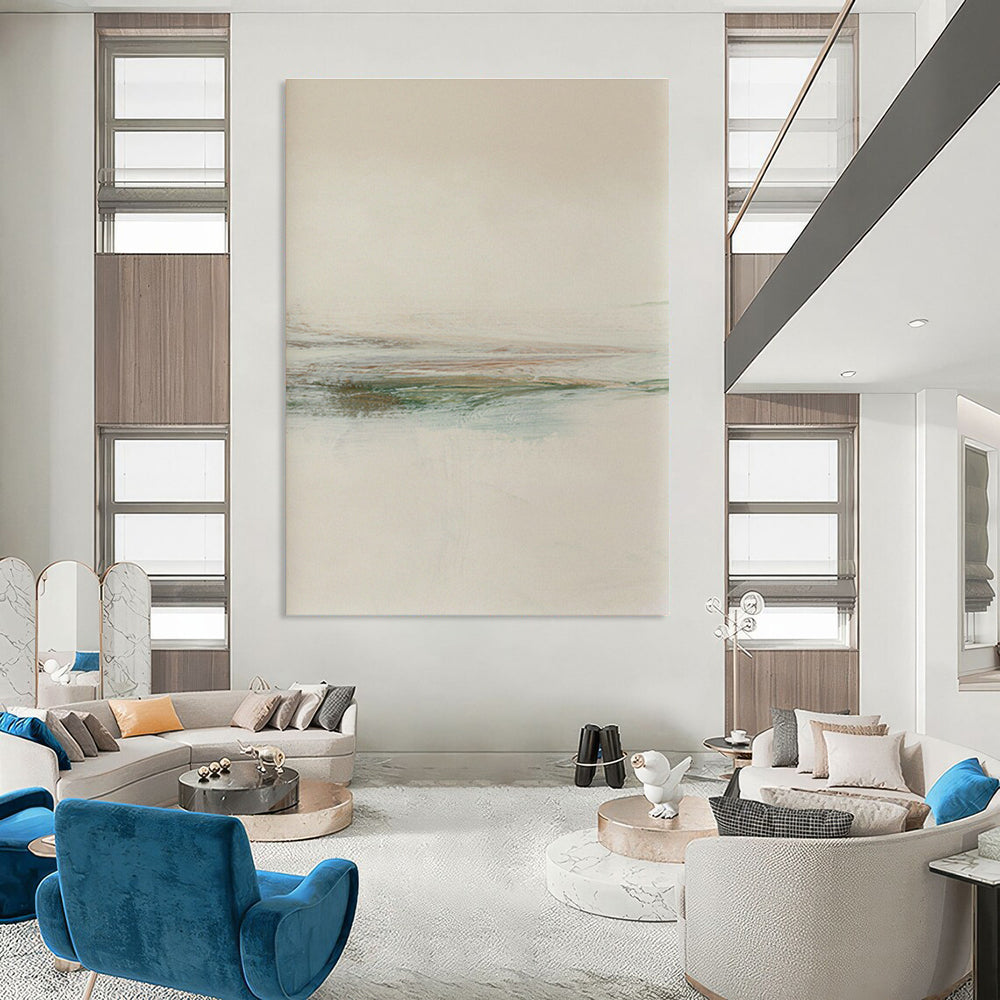 Neutral Tones Subtle Landscape Abstract Painting ADGE226