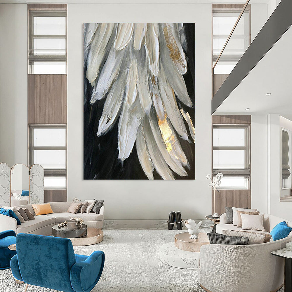 Grand - Sized Custom Abstract Canvases for Bedroom Canopy Beds & Office Standing Desks DLZ0671