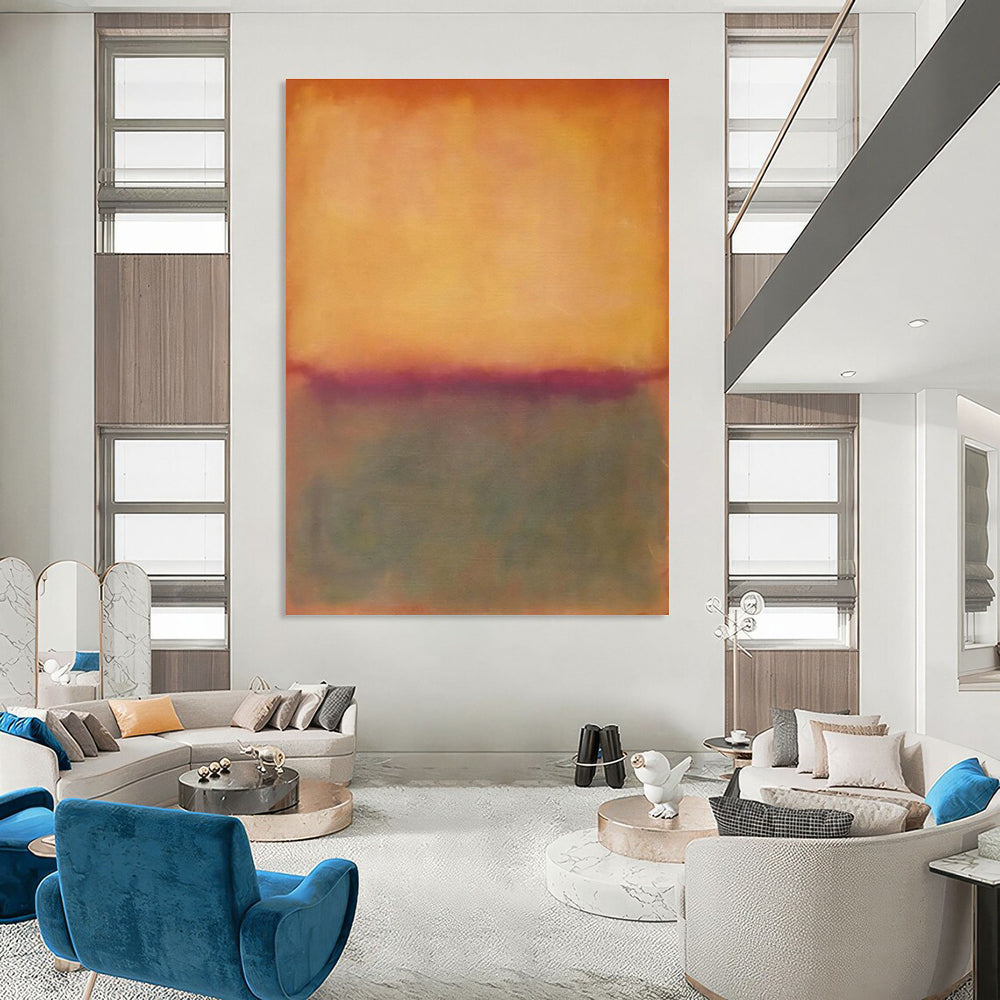 Colossal Hand-Painted Abstract Artwork for Cottage Living Room & Entryway DLZ1246