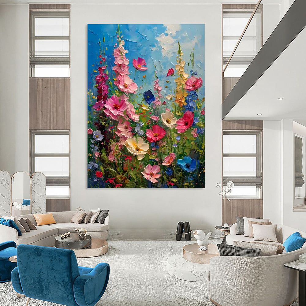 Hand-Painted Abstract Canvas for Bedroom & Entryway DLZ2294