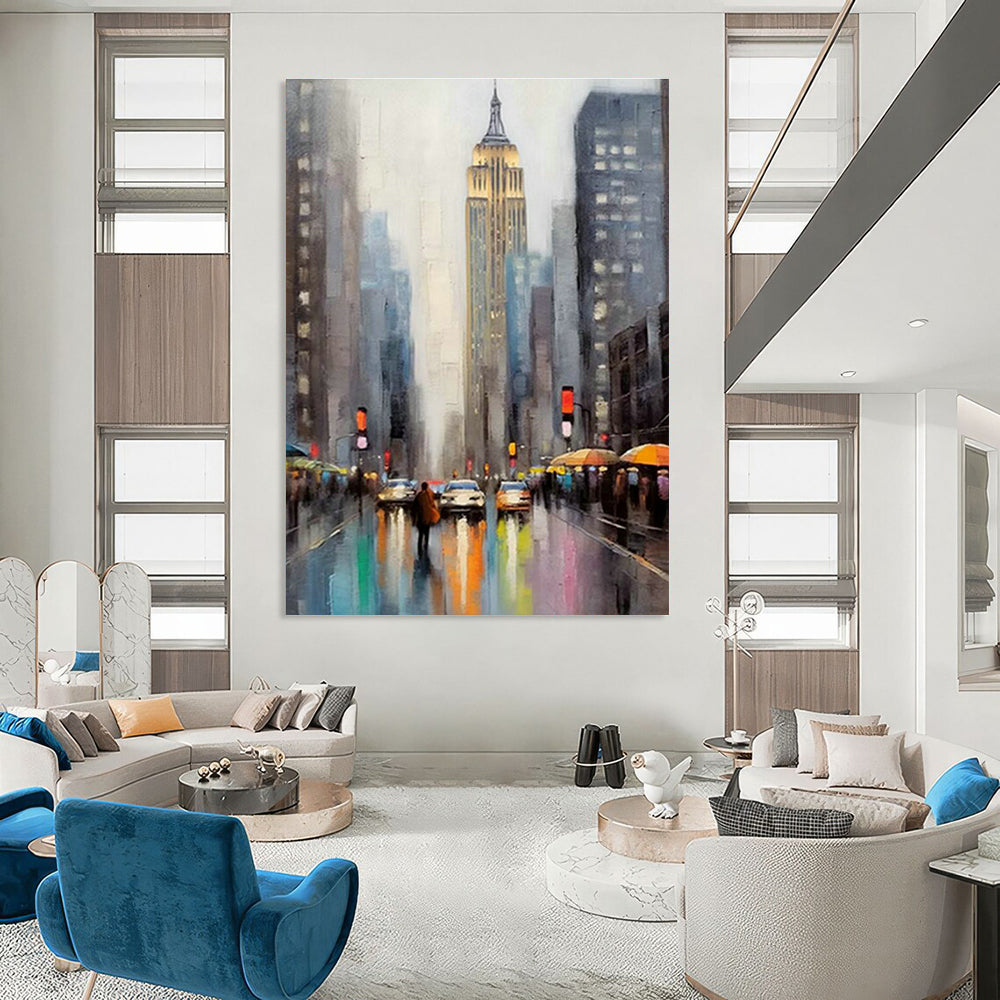 Customization of Extra - Large Hand - Painted Abstract Paintings for Entryway, Convey the Family Atmosphere DLZ0369