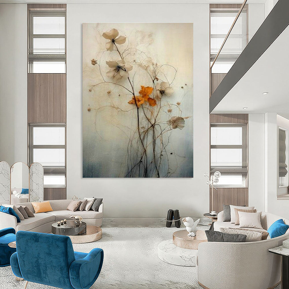 Oversized Custom Hand - Painted Abstract Artwork for Bedroom Retreats DLZ0380