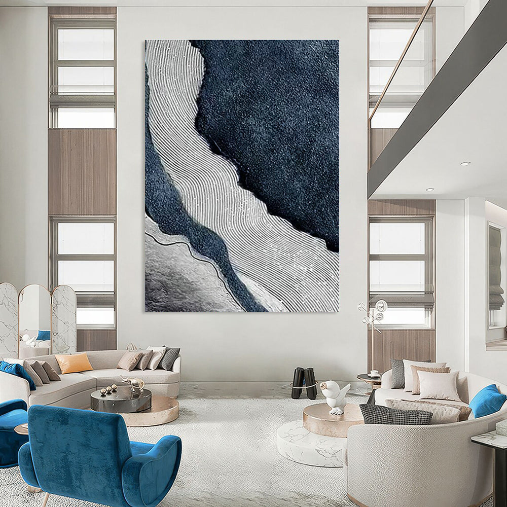 Stupendous Custom-Fit Hand Painted Abstract Canvas for Bedroom & Entryway DLZ2236