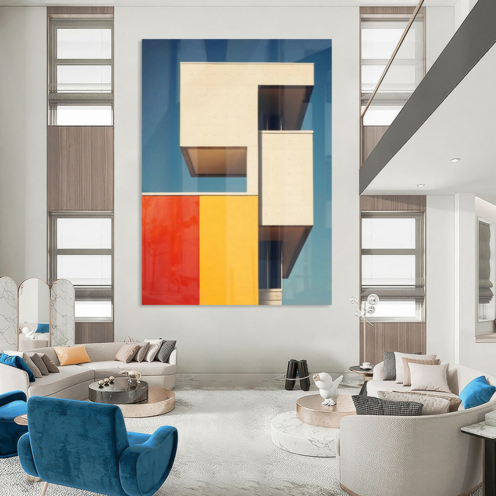 Oversized Custom Handmade Abstract Wall Decor for Cottage Office Meeting Nook Wall and Bedroom Reading Loft Wall DLZ1944