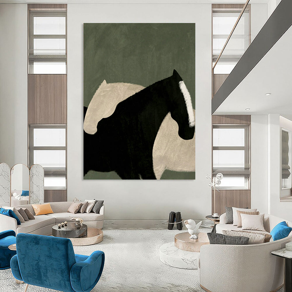 Custom - Blended Handcrafted Abstract Art for Office & Bedroom DLZ1418