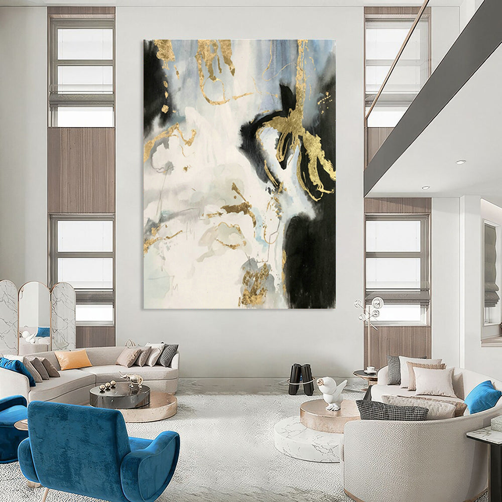 Large - Format Custom Abstract Paintings for Living Room & Office DLZ0553