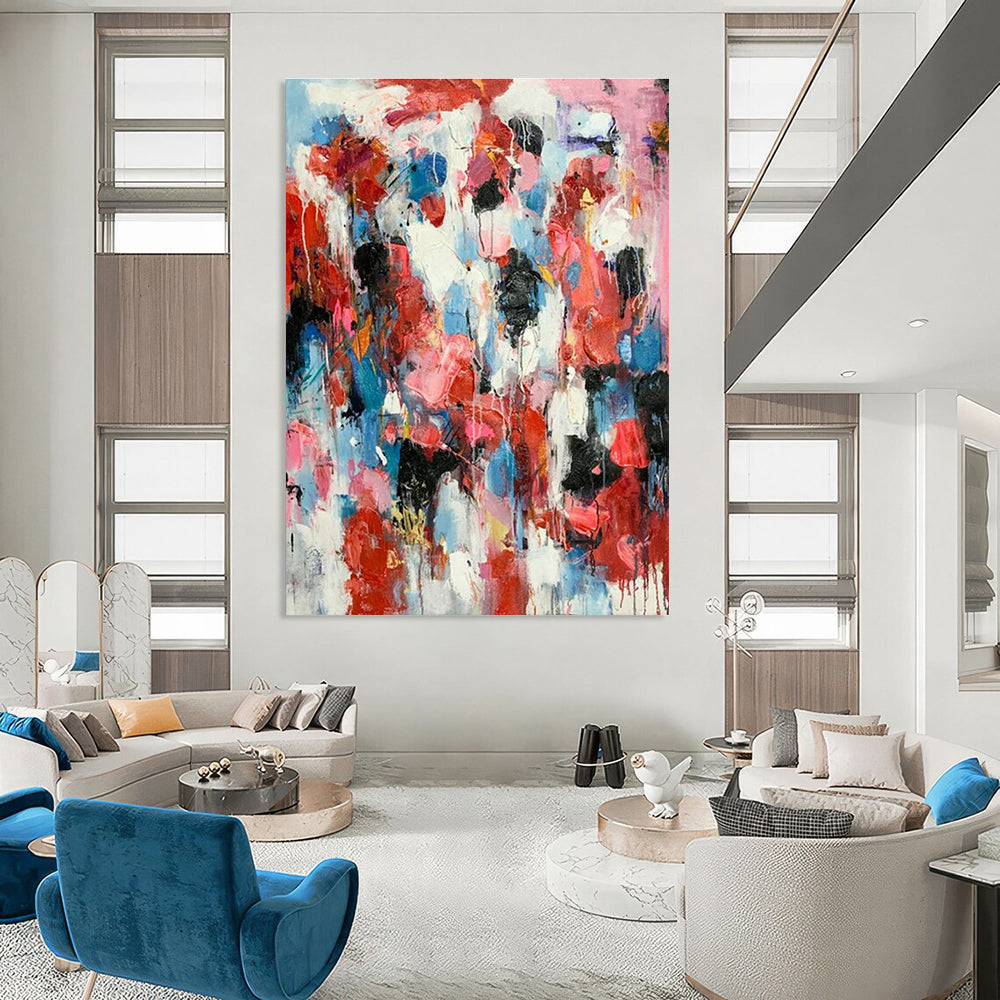 Large Hand-Painted Abstract Wall Decor for Living Room & Hallway DLZ2285