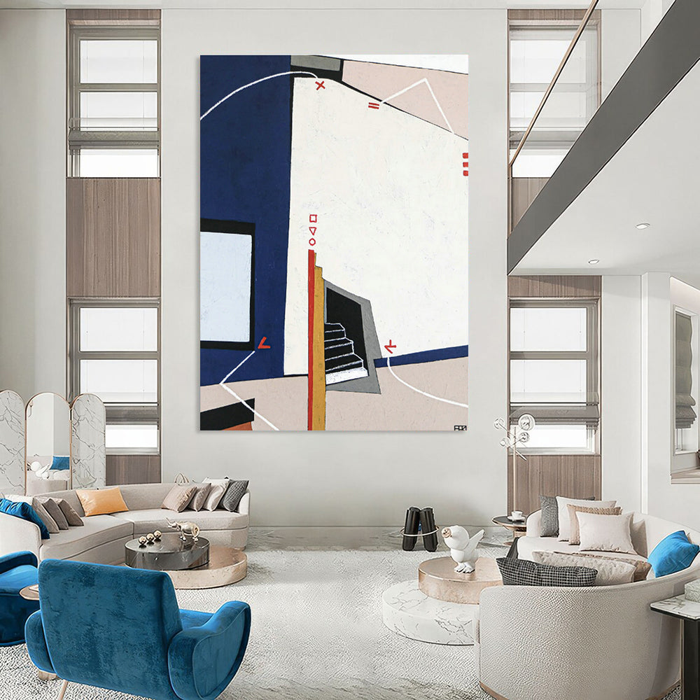 Gargantuan Bespoke Abstract Painting for Bedroom & Entryway DLZ1113