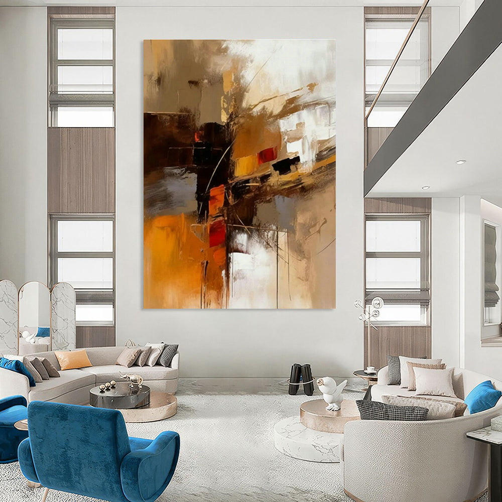 Original Handmade Abstract Painting for Dining Room and Entryway DLZ1444