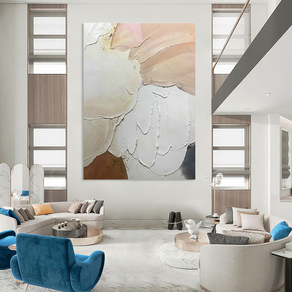 Stupendous Hand - Painted Abstract Art for Dining Room Wine Tasting Areas & Office Breakout Lounges DLZ0615
