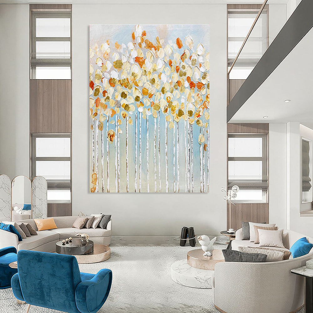 Extra - Large Bespoke Hand Painted Abstract Artwork for Hallway and Cottage DLZ2161