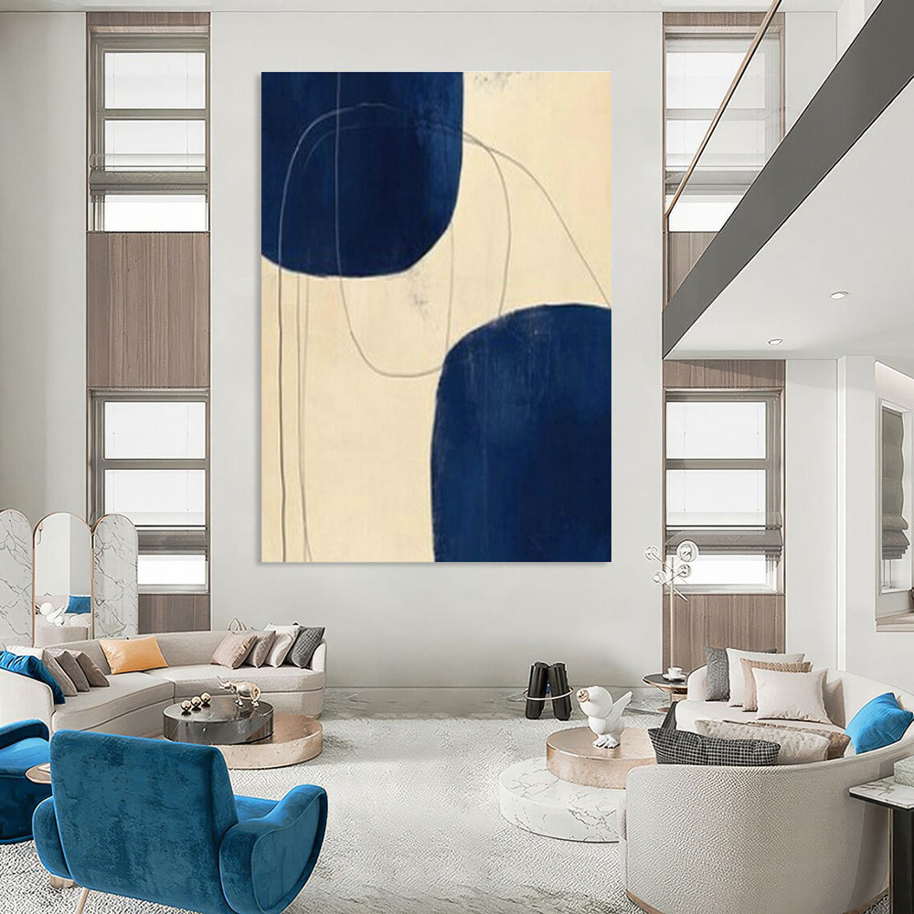 Oversized Custom Handmade Abstract Wall Decor for Cottage Office Standing Desk and Bedroom Yoga Mat Storage Wall DLZ1961