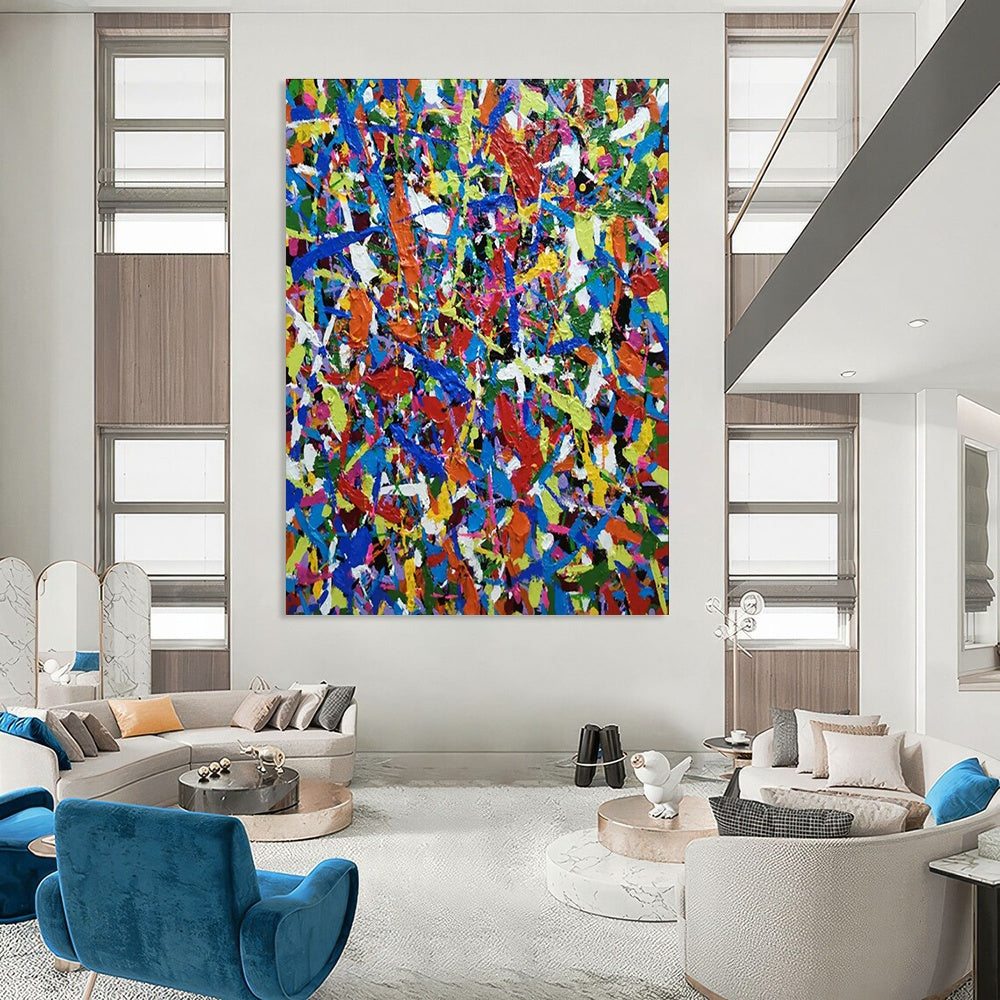 Colossal Custom - Made Abstract Canvas for Dining Room & Hallway DLZ2266