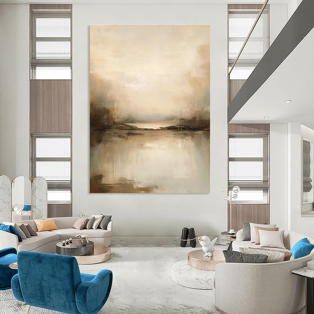 Colossal Format Custom Abstract Wall Art for Office & Cottage Living Room DLZ1260