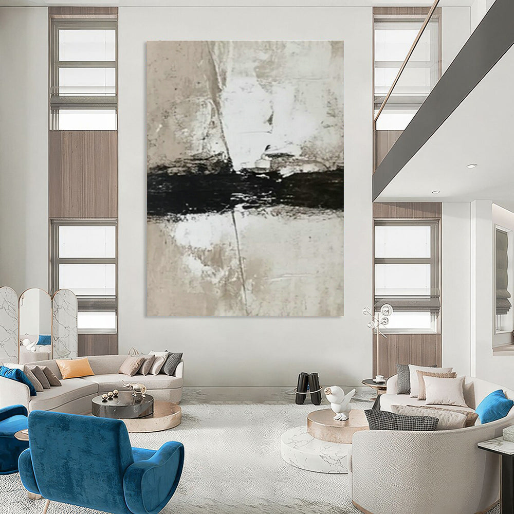 Large Custom Hand-Painted Abstract Painting for Entryway & Dining Room DLZ0983