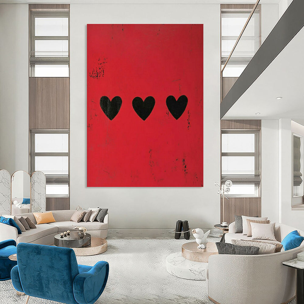Extra-large Custom Handmade Abstract Painting for Bedroom Dressing Area and Dining Room Sideboard Wall DLZ1847