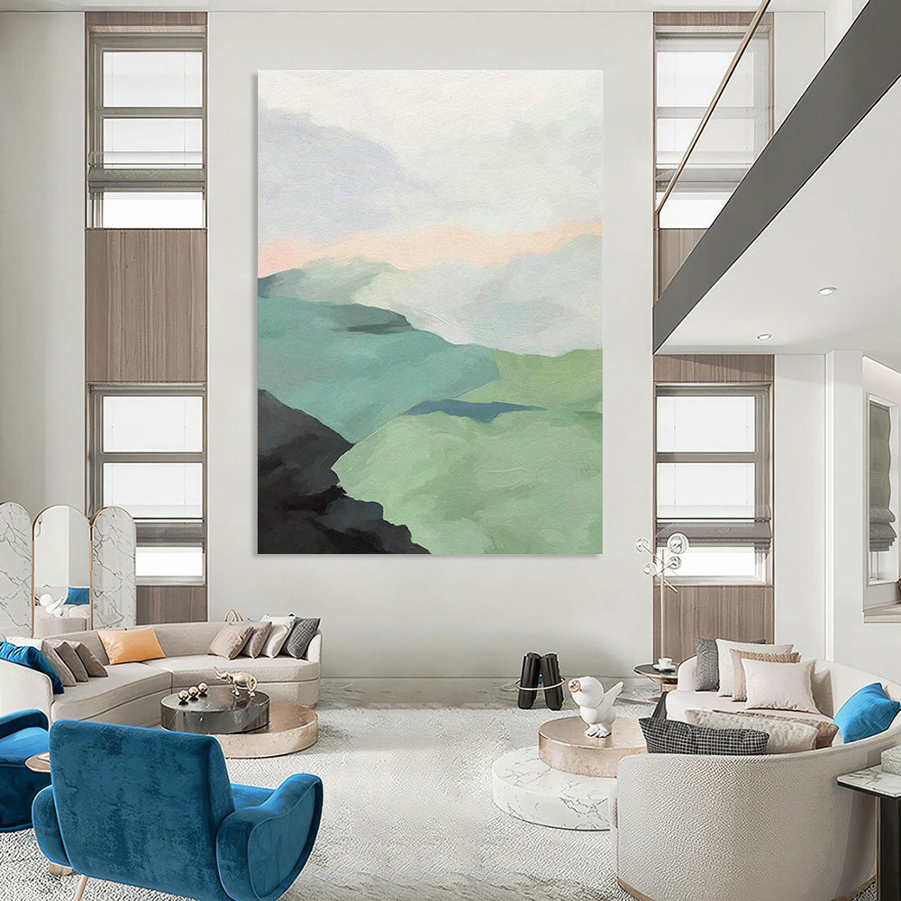 Giant Custom - Designed Hand Painted Abstract Artwork for Bedroom and Office DLZ2145