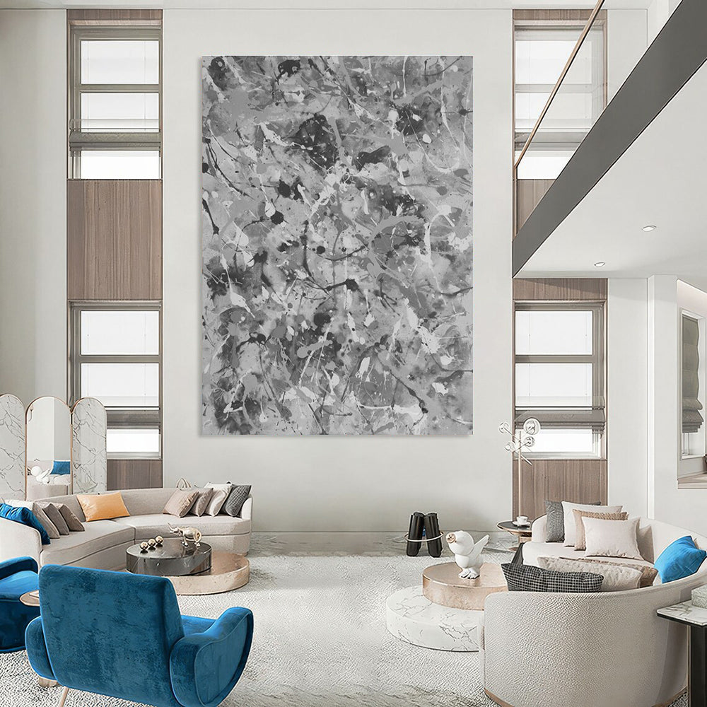 Custom Hand - Painted Abstracts for Bedroom Walk - in Closets and Office Break Rooms DLZ0779