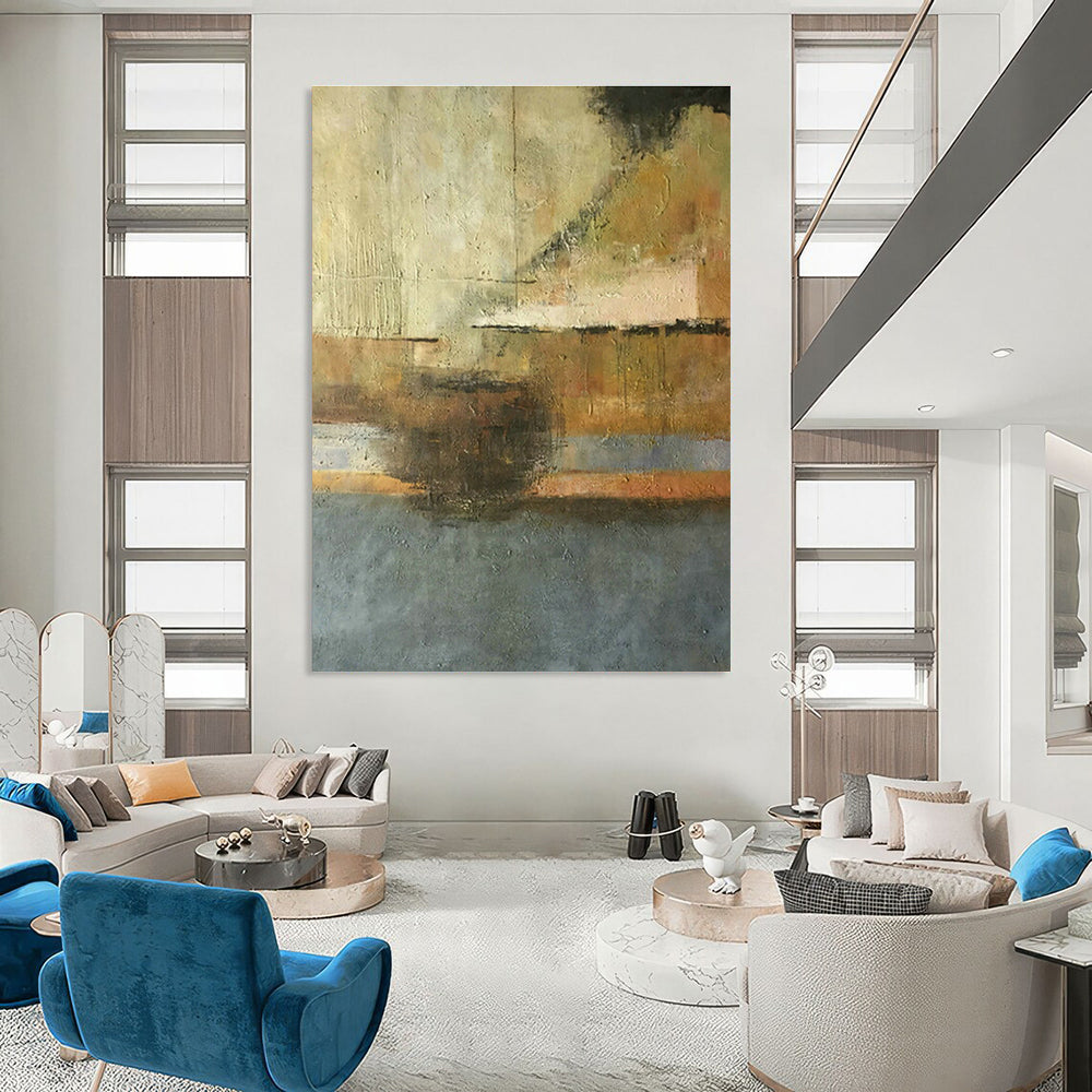 Expansive, Collage - Style Custom Abstract Panels for Hallway Storytelling DLZ0462
