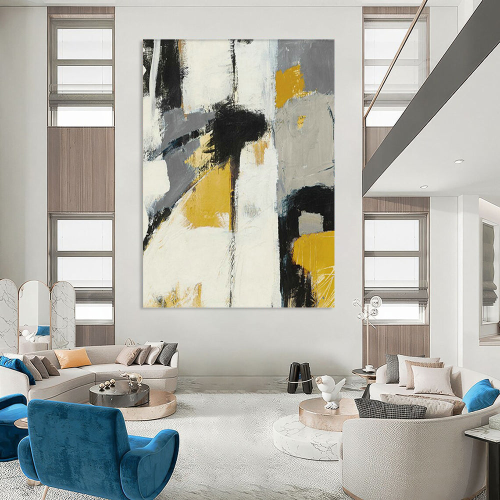 Gargantuan Custom - Built Handmade Abstract Canvas for Cottage & Office DLZ2225