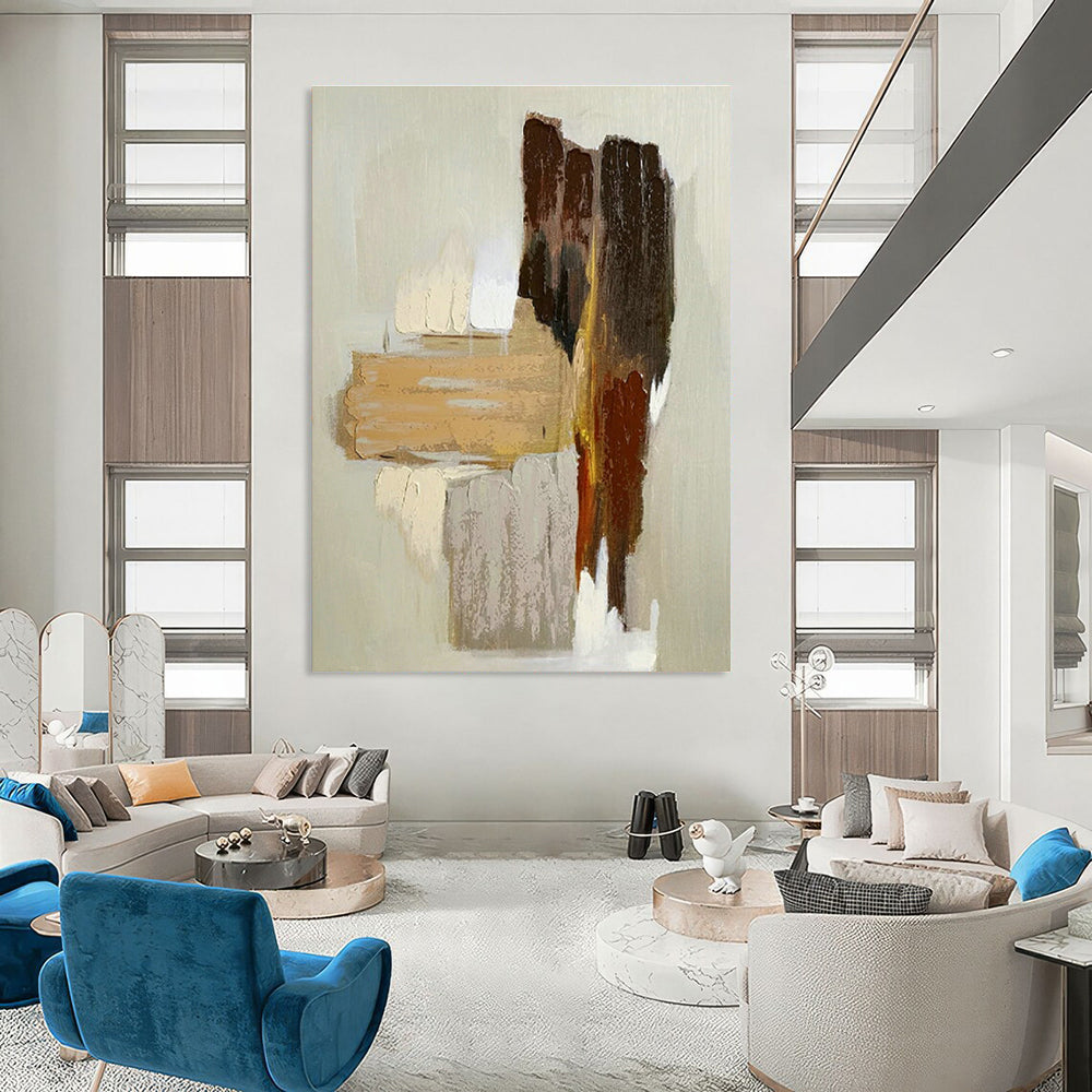 Enormously Sized Custom Abstract Painting for Entryway & Dining Room DLZ1074