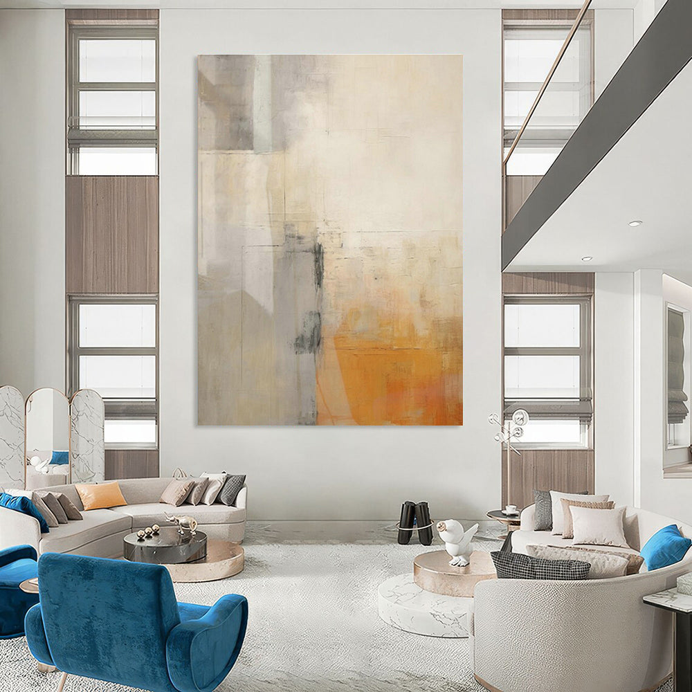 Large Customizable Handmade Abstract Painting for Living Room Bookshelf and Bedroom Reading Nook Wall DLZ1959