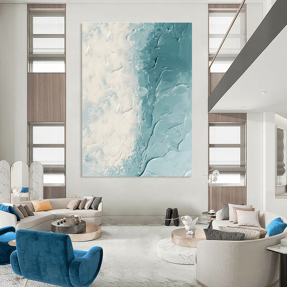 Mega-Scale Hand-Crafted Abstract Canvas for Bedroom & Hallway DLZ1257
