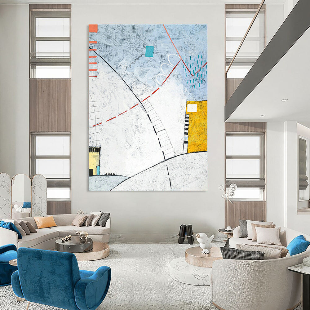 Immense - Proportioned Bespoke Abstract Canvas for Office & Bedroom DLZ1099