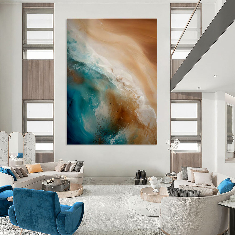 Original Handmade Abstract Painting for Dining Room & Hallway DLZ1645