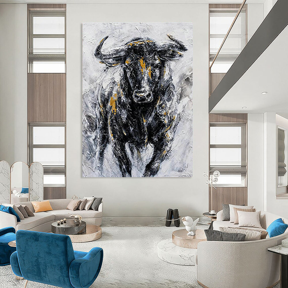 XX - Large Personalized Hand Painted Abstract Wall Decor for Living Room and Dining Room DLZ2155