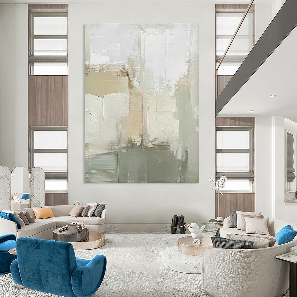 Hand - Painted Custom Abstract Canvases for Cottage Bedroom Dresser Drawer Fronts & Hallway Picture Frames DLZ0712