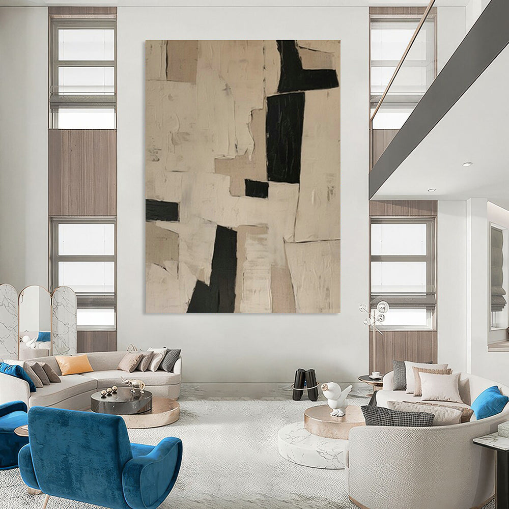 Large Customizable Handmade Abstract Wall Decor for Living Room Window Seat Bay and Bedroom Nightstand Wall DLZ1849