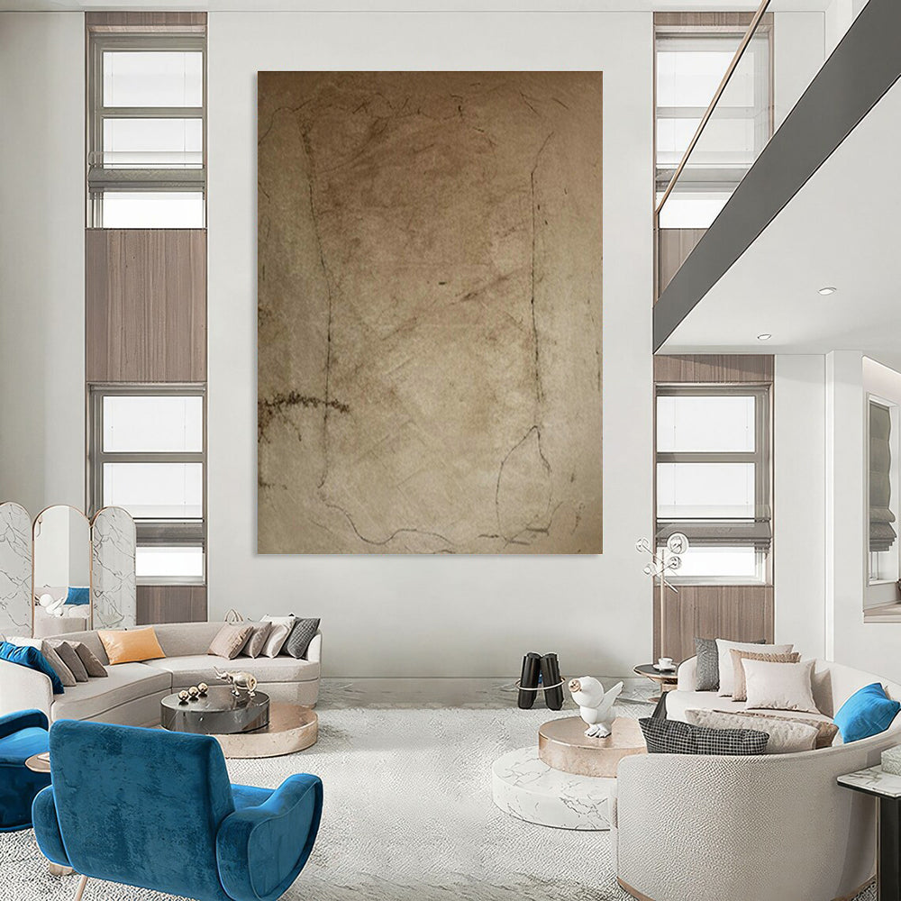 Custom Hand-Painted Abstract Wall Art for Bedroom and Office DLZ1534