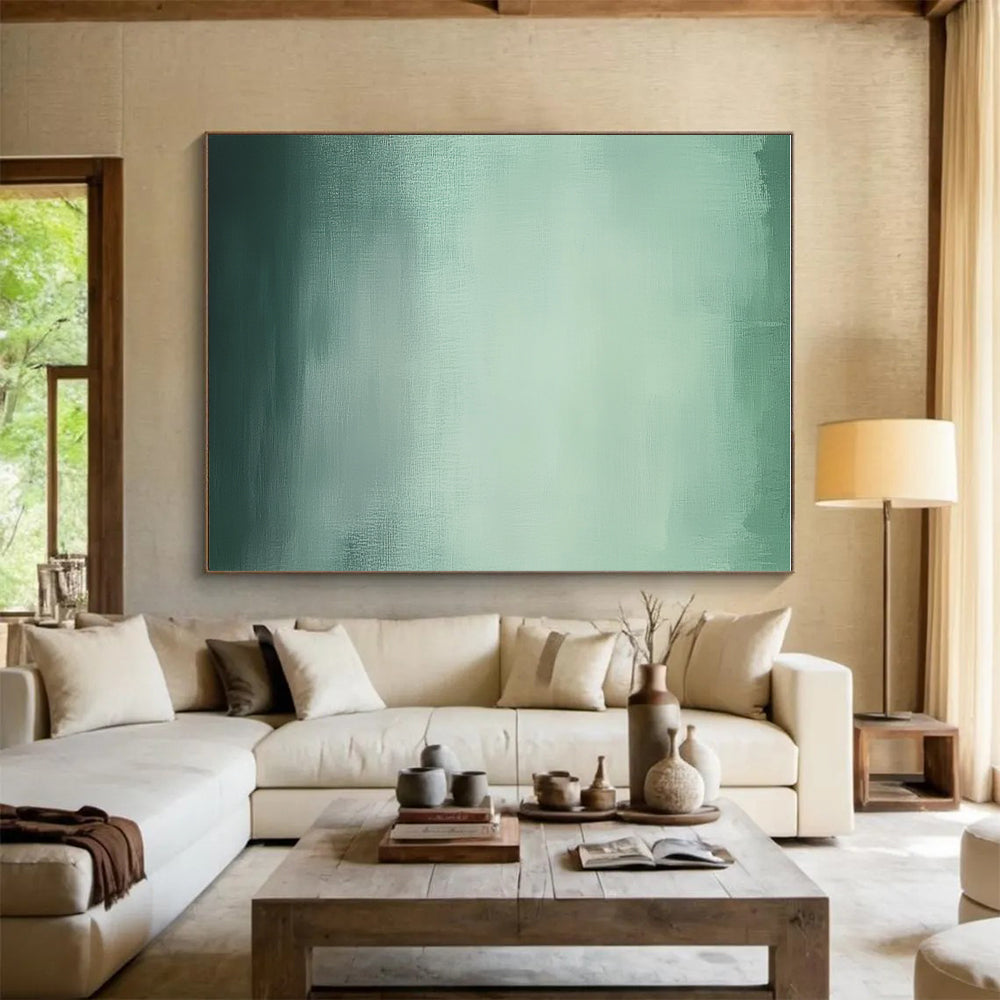 Gradient Green Hues Abstract Painting GER871